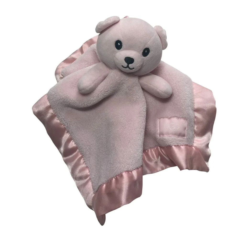 UGG Pink Teddy Bear Lovey 13